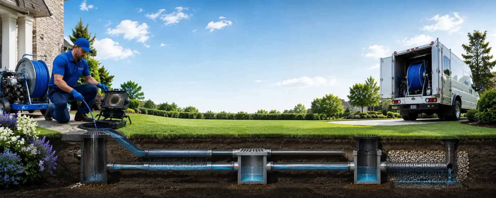 Outdoor drain cleaning information for El Paso, IL